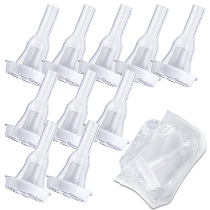 Silicone Male External Condom Catheter – Soft Self-Adhesive Wearable Sheath with Flexible Connection Tip for Urine Collection (Multiple Sizes & Counts)