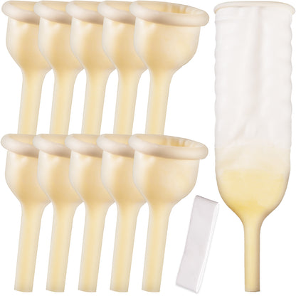 Male External Urine Collector with Soft Latex Sheath & Adhesive Straps – Individually Sealed Anti-Leak Condom Catheter (25mm–40mm)
