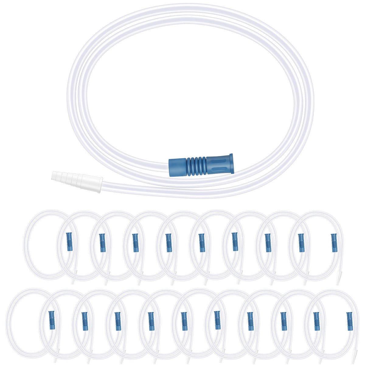 40" Leg Bag Extension Tubing – Flexible and Kink-Resistant Urinary Collection Tube Blue