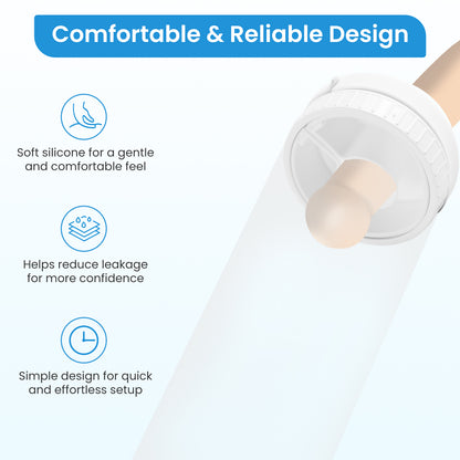 External Catheters for Men, Wearable Urine Collector with Soft Silicone Sleeves S M L, Portable Urine Collection System with 20 Disposable Bags and 6 Absorbent Packs for Nighttime and Rest